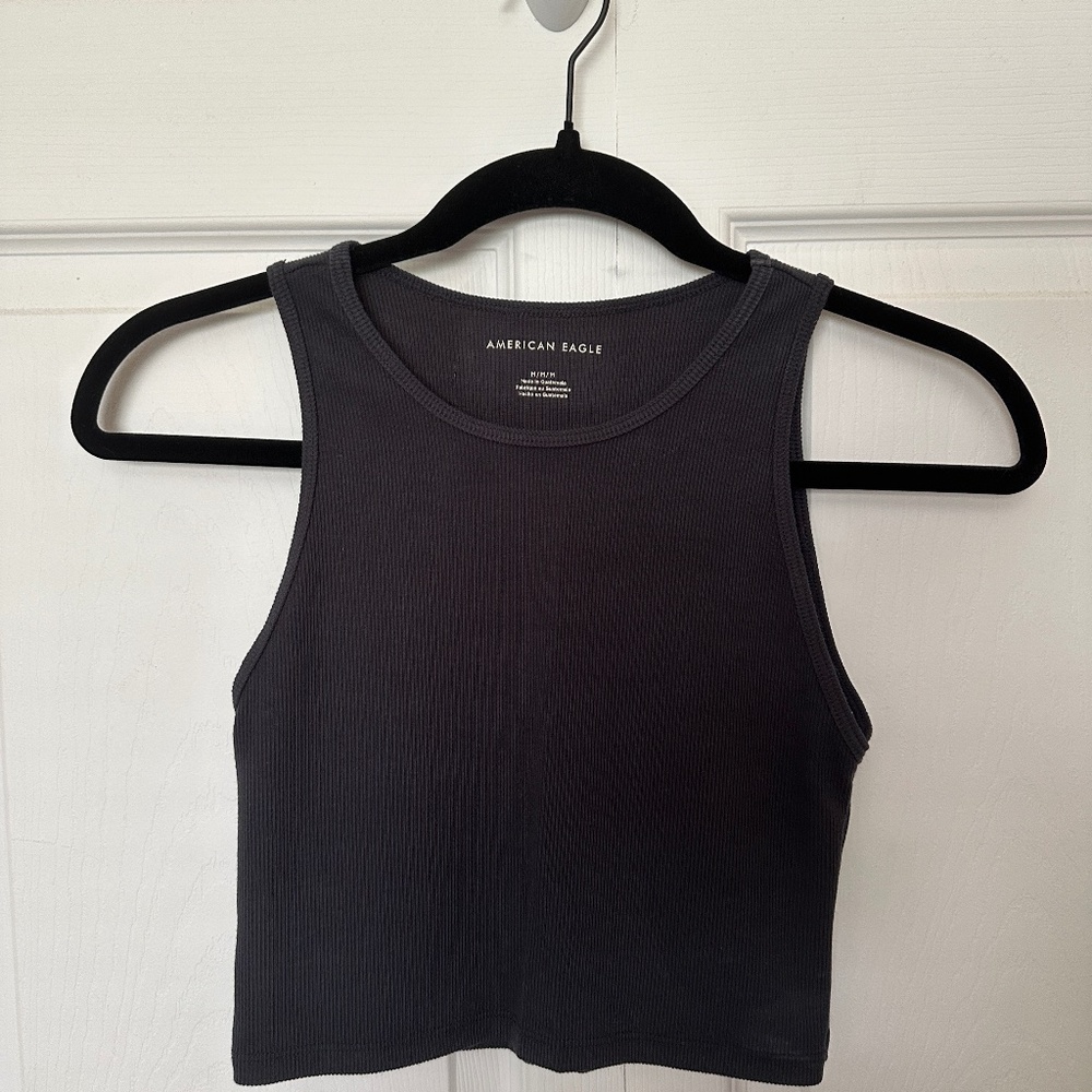 American Eagle Ribbed Crop Tank Medium
